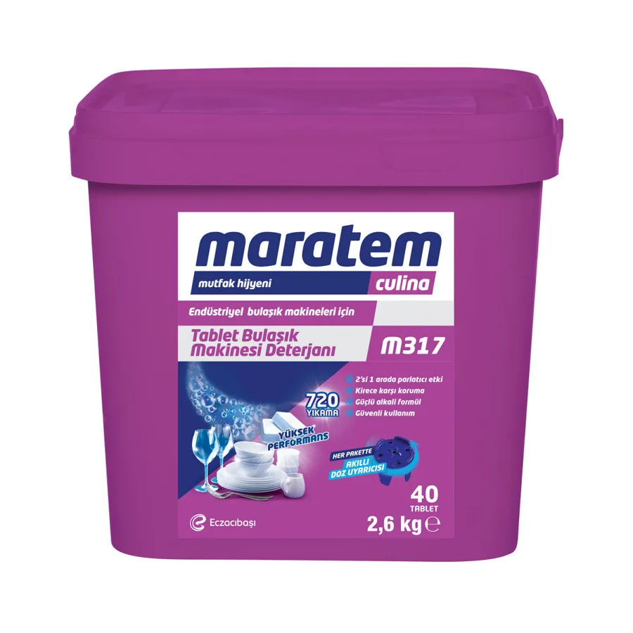 🧴 M317 — Oshxona idishlarni yuvish mashinasi uchun yuvish tabletkalari, 40 dona