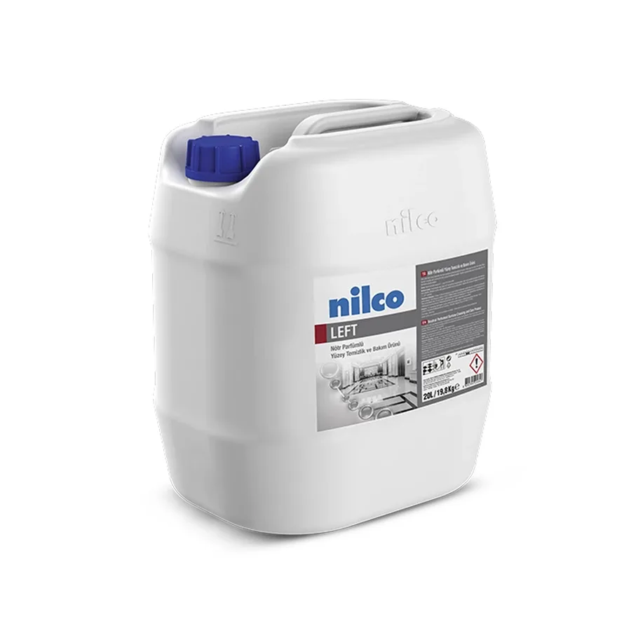 Har kunlik tozalash vositasi, barcha yuviladigan sirtlar uchun NILCO LEFT 20 L / 19,8 KG