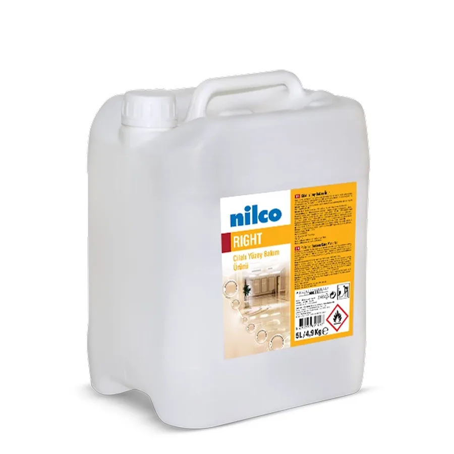 NILCO RIGHT 5 L  Barcha suvga chidamli sirtlar uchun tozalash va parvarish vositasi