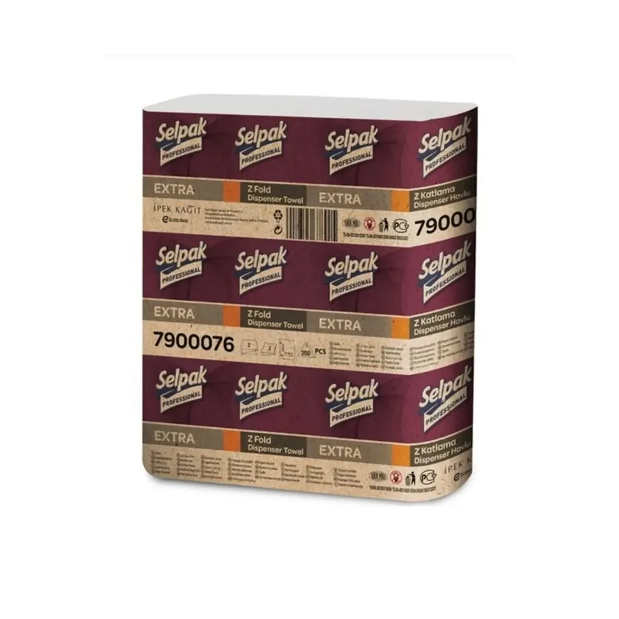 SELPAK Professional Extra Z-fold dispenser sochiqlari 12*200