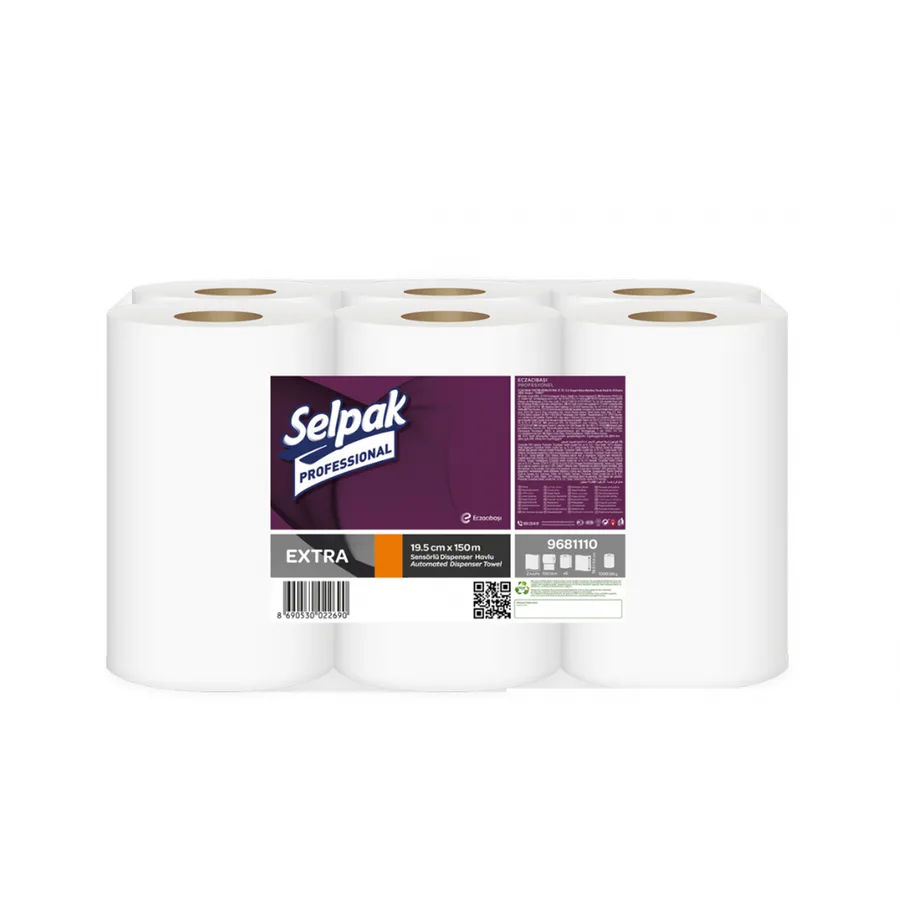 Selpak Pro qo'shimcha Sensor sochiq 19,5 sm 150m 6 rulon
